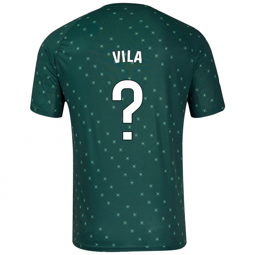 Niño Camiseta Nacho Vila #0 Verde Oscuro 2ª Equipación 2024/25 La Camisa Perú