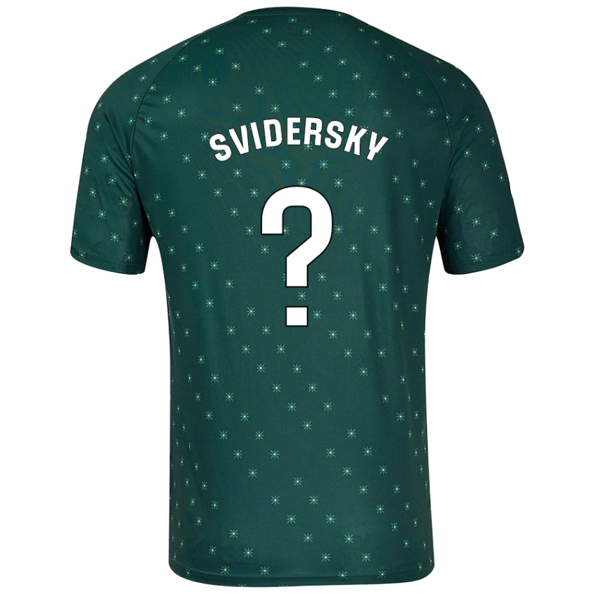 Niño Camiseta Martin Svidersky #0 Verde Oscuro 2ª Equipación 2024/25 La Camisa Perú