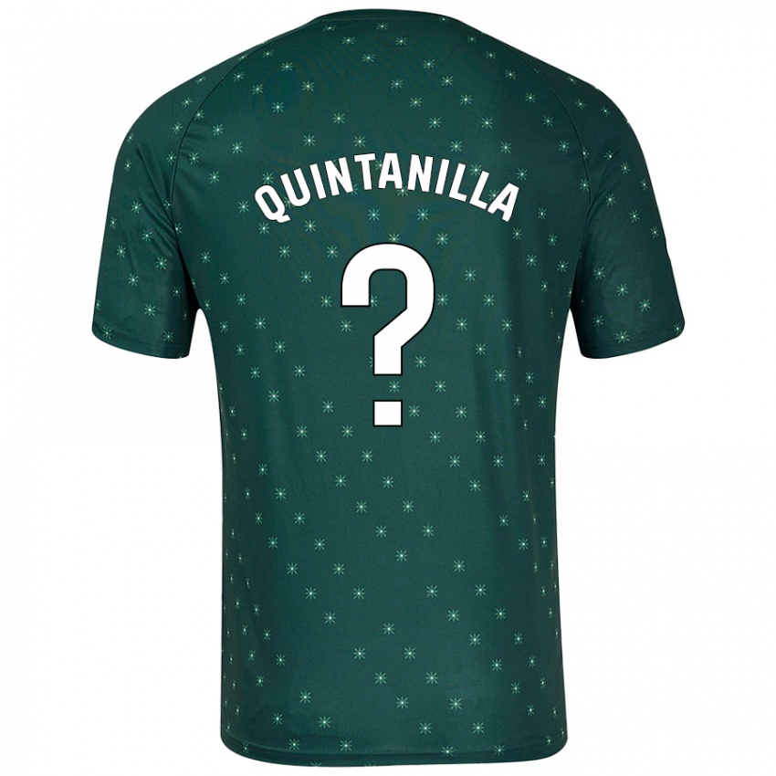 Niño Camiseta Rubén Quintanilla #0 Verde Oscuro 2ª Equipación 2024/25 La Camisa Perú