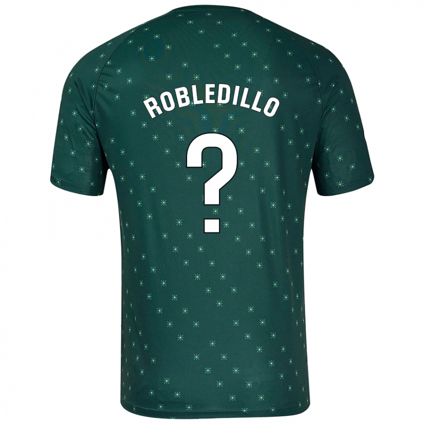 Niño Camiseta Pedro Robledillo #0 Verde Oscuro 2ª Equipación 2024/25 La Camisa Perú