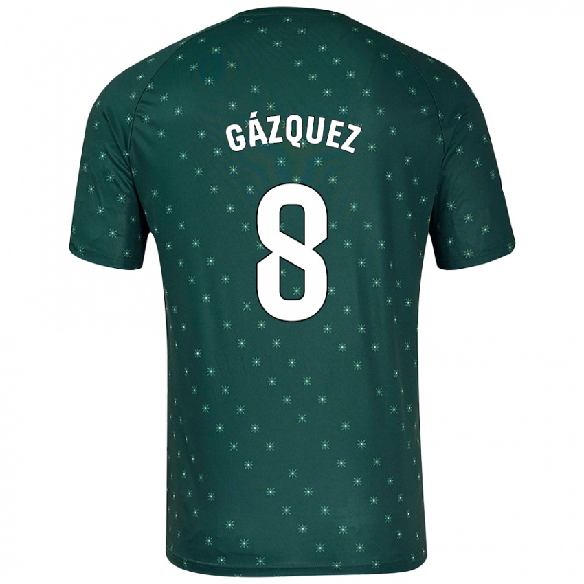 Niño Camiseta Joan Gázquez #8 Verde Oscuro 2ª Equipación 2024/25 La Camisa Perú