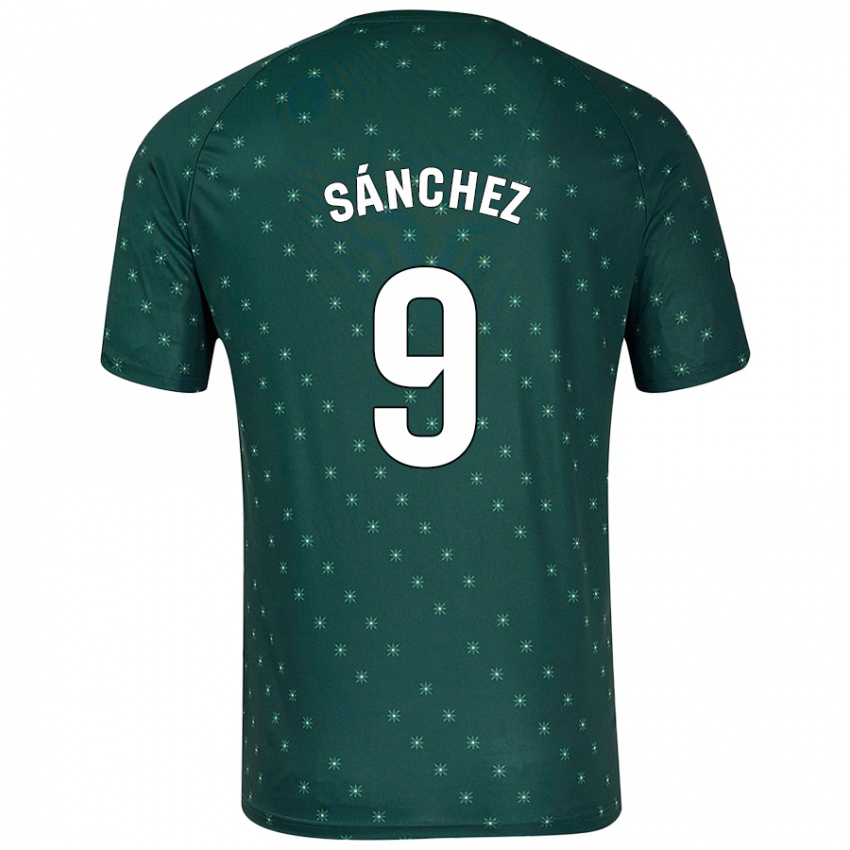 Niño Camiseta Loren Sánchez #9 Verde Oscuro 2ª Equipación 2024/25 La Camisa Perú