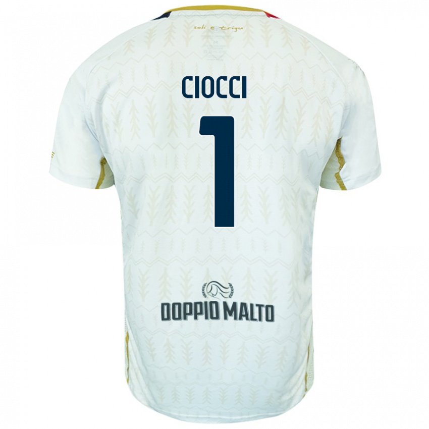 Niño Camiseta Giuseppe Ciocci #1 Blanco 2ª Equipación 2024/25 La Camisa Perú