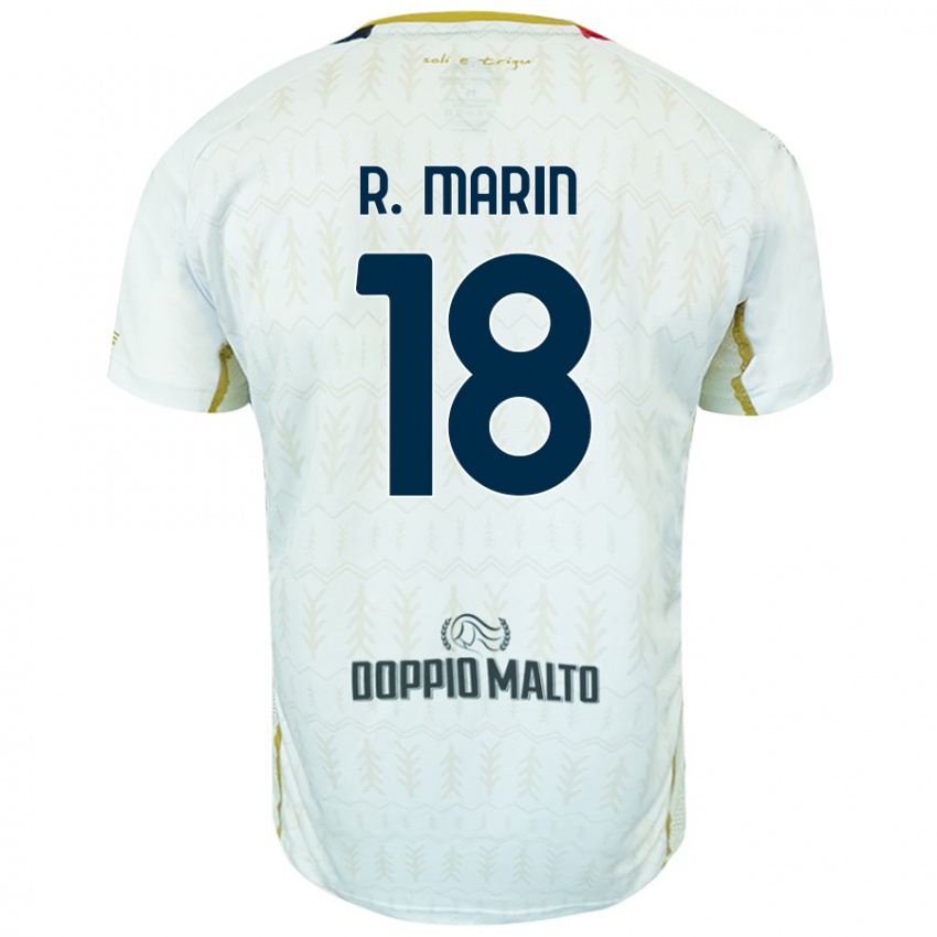 Niño Camiseta Răzvan Marin #18 Blanco 2ª Equipación 2024/25 La Camisa Perú