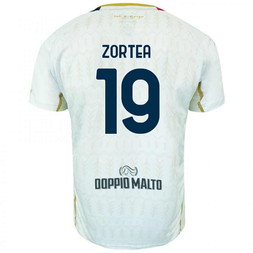 Niño Camiseta Nadir Zortea #19 Blanco 2ª Equipación 2024/25 La Camisa Perú