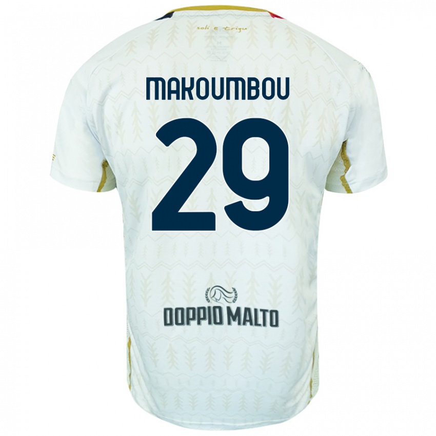 Niño Camiseta Antoine Makoumbou #29 Blanco 2ª Equipación 2024/25 La Camisa Perú