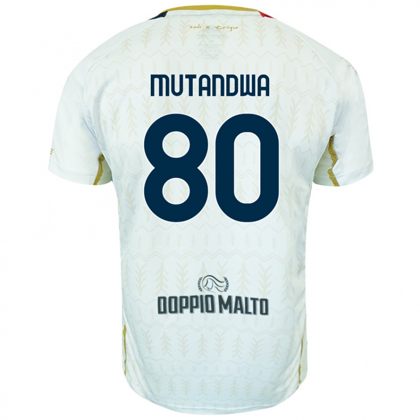 Niño Camiseta Kingstone Mutandwa #80 Blanco 2ª Equipación 2024/25 La Camisa Perú