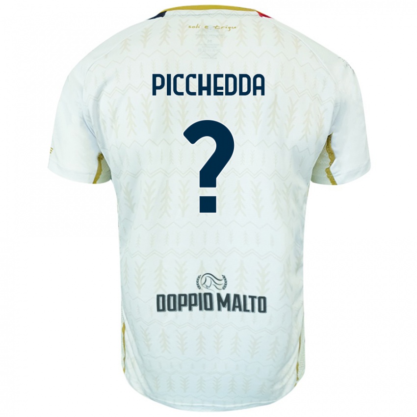 Niño Camiseta Marco Picchedda #0 Blanco 2ª Equipación 2024/25 La Camisa Perú