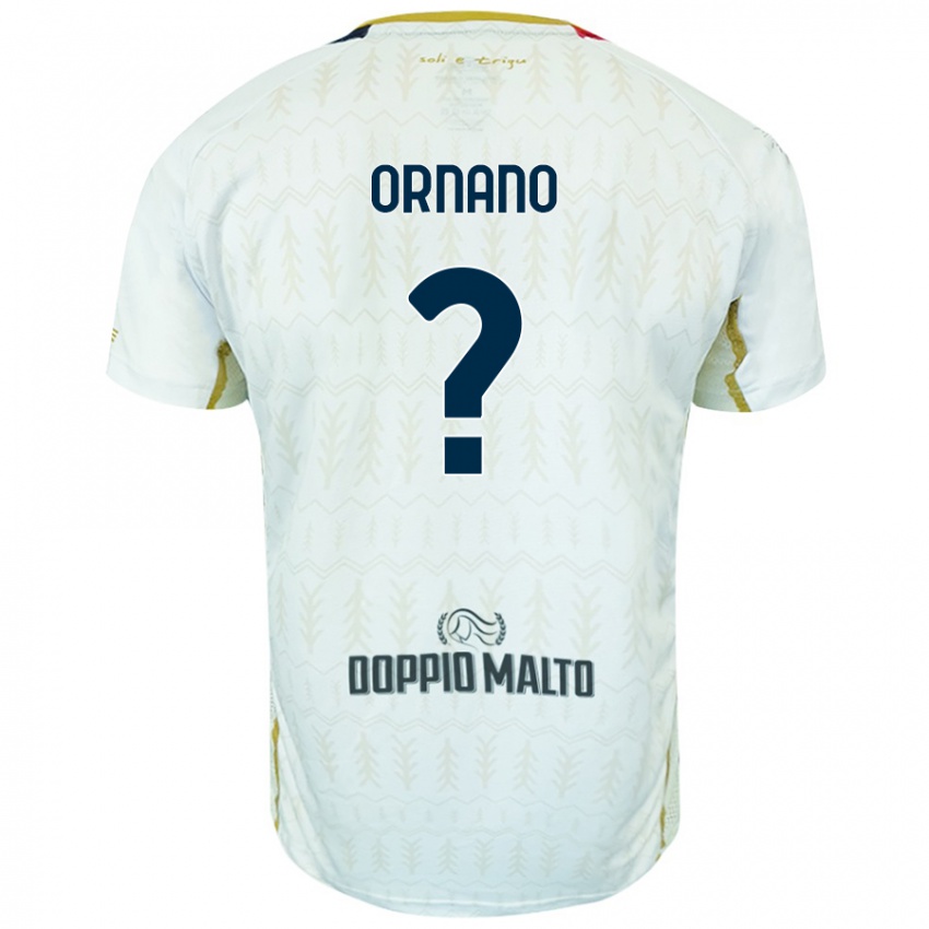 Niño Camiseta Marco Ornano #0 Blanco 2ª Equipación 2024/25 La Camisa Perú