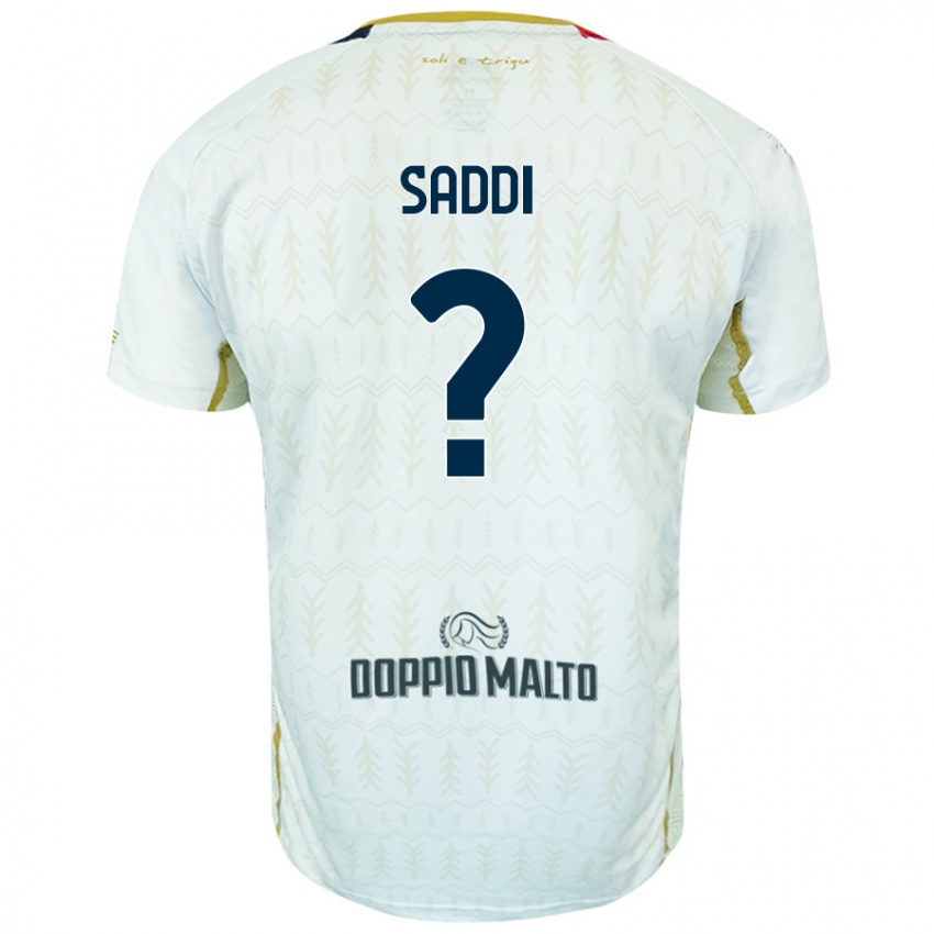 Niño Camiseta Gianluca Saddi #0 Blanco 2ª Equipación 2024/25 La Camisa Perú