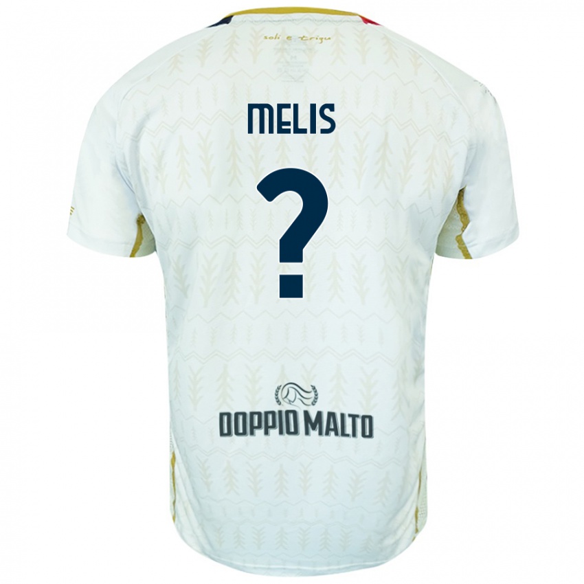 Niño Camiseta Gabriele Melis #0 Blanco 2ª Equipación 2024/25 La Camisa Perú