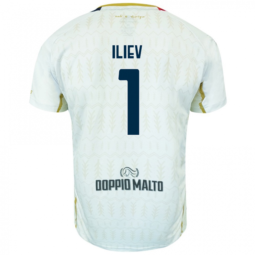 Niño Camiseta Velizar-Iliya Iliev #1 Blanco 2ª Equipación 2024/25 La Camisa Perú