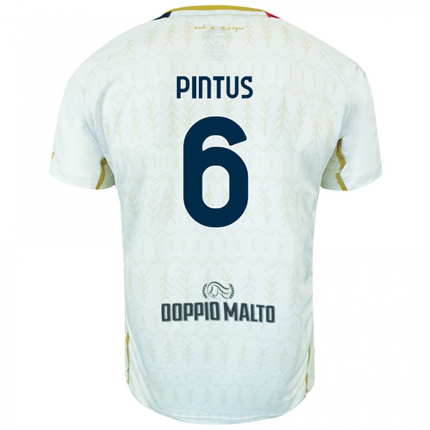 Niño Camiseta Nicola Pintus #6 Blanco 2ª Equipación 2024/25 La Camisa Perú