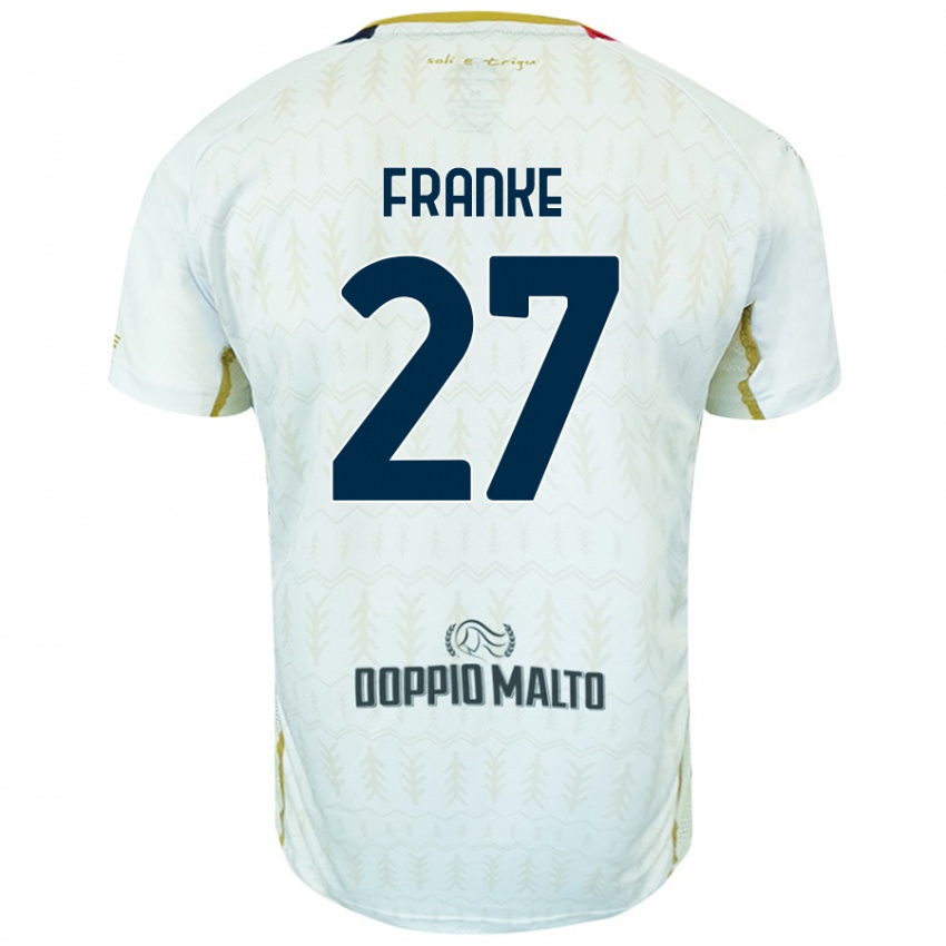 Niño Camiseta Antoni Franke #27 Blanco 2ª Equipación 2024/25 La Camisa Perú