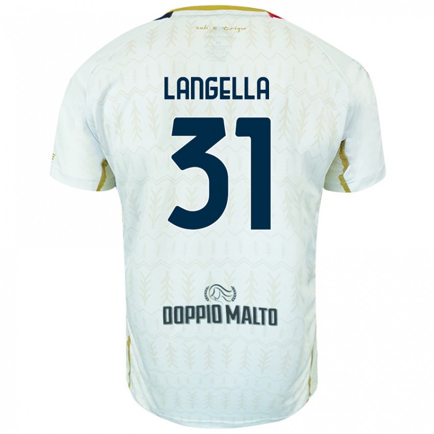 Niño Camiseta Matteo Langella #31 Blanco 2ª Equipación 2024/25 La Camisa Perú