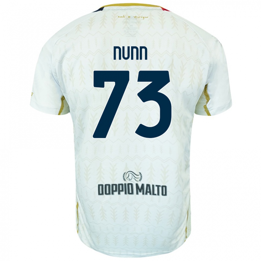 Niño Camiseta Jack Nunn #73 Blanco 2ª Equipación 2024/25 La Camisa Perú