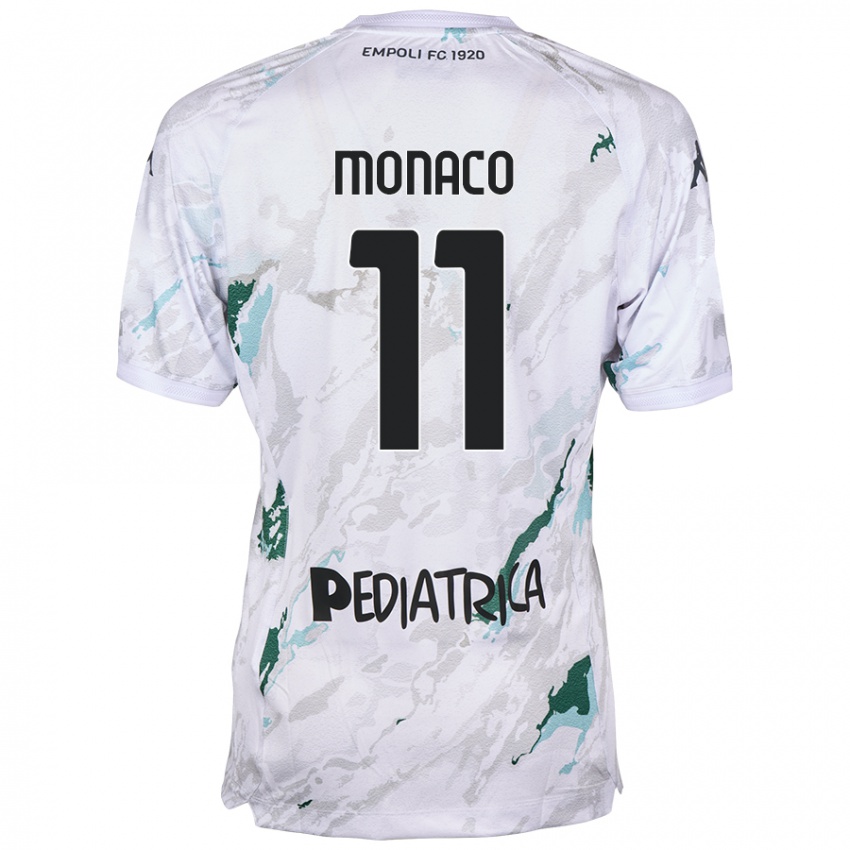 Niño Camiseta Salvatore Monaco #11 Gris 2ª Equipación 2024/25 La Camisa Perú