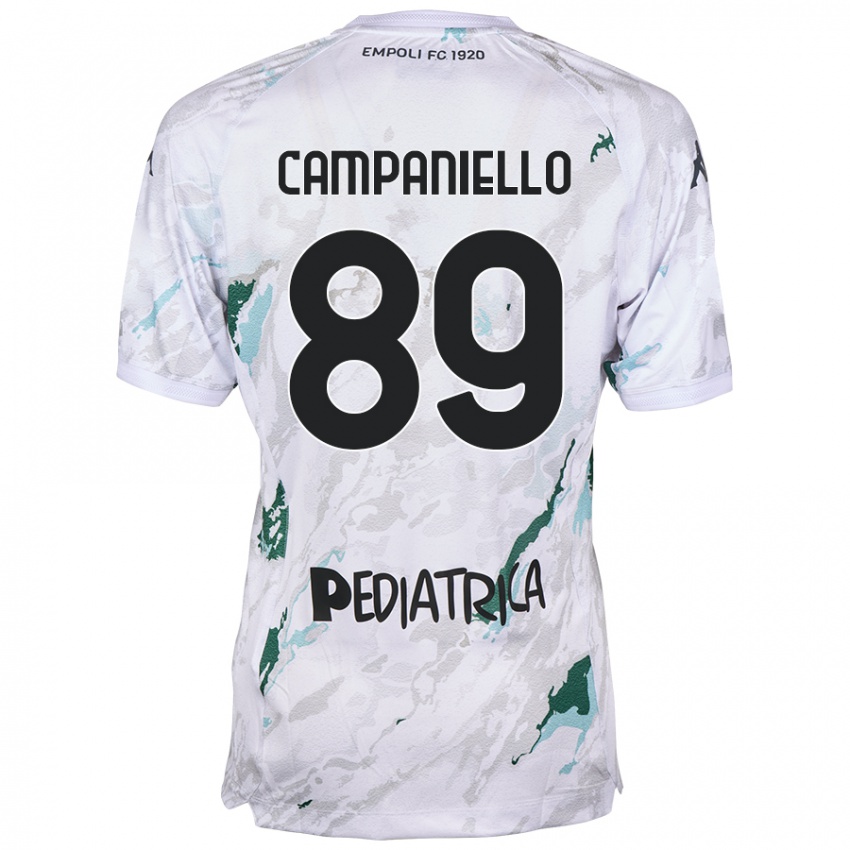 Niño Camiseta Thomas Campaniello #89 Gris 2ª Equipación 2024/25 La Camisa Perú