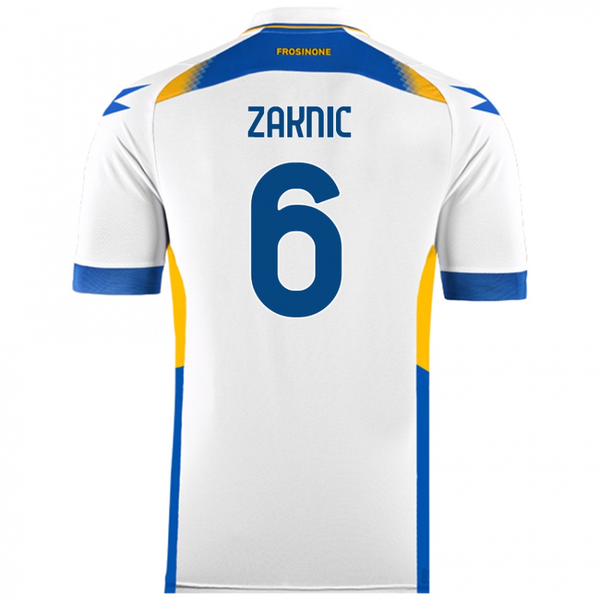 Niño Camiseta Lazar Zaknic #6 Blanco 2ª Equipación 2024/25 La Camisa Perú