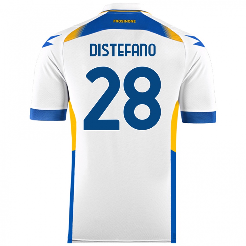 Niño Camiseta Filippo Distefano #28 Blanco 2ª Equipación 2024/25 La Camisa Perú