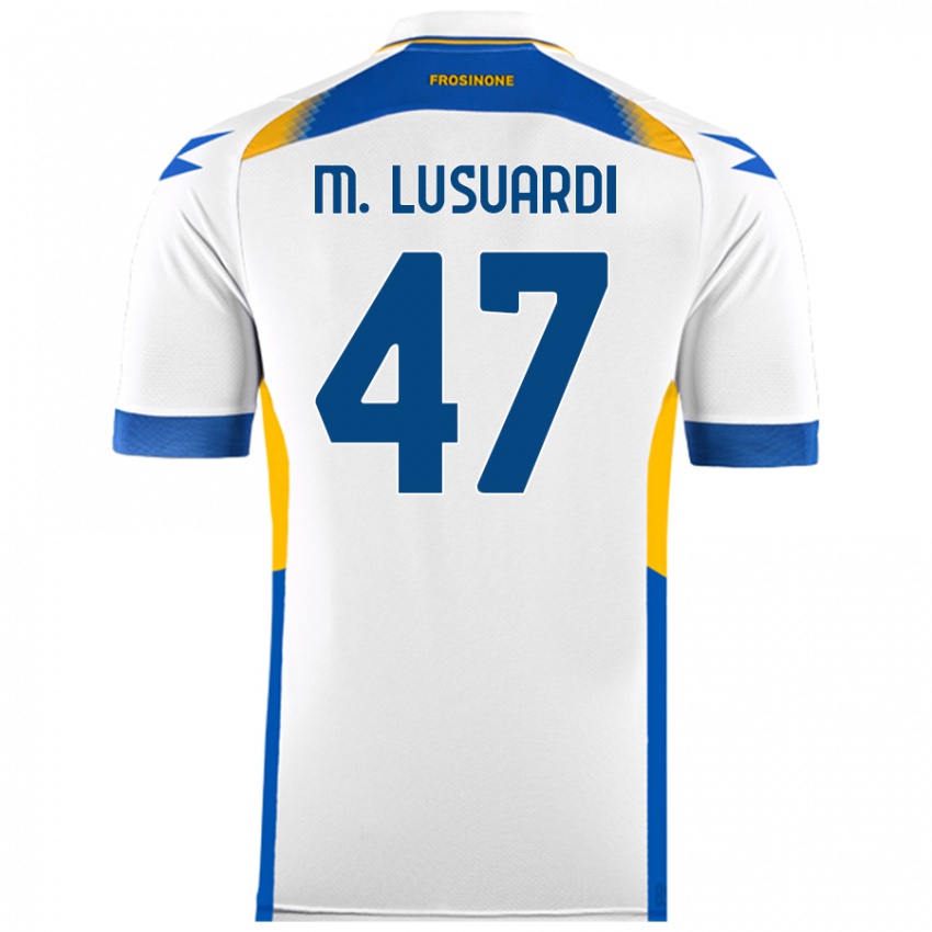 Niño Camiseta Mateus Lusuardi #47 Blanco 2ª Equipación 2024/25 La Camisa Perú