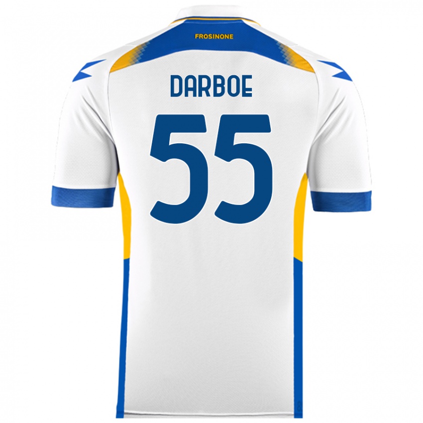 Niño Camiseta Ebrima Darboe #55 Blanco 2ª Equipación 2024/25 La Camisa Perú