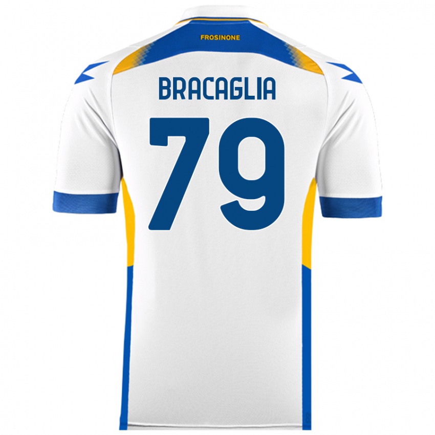 Niño Camiseta Gabriele Bracaglia #79 Blanco 2ª Equipación 2024/25 La Camisa Perú