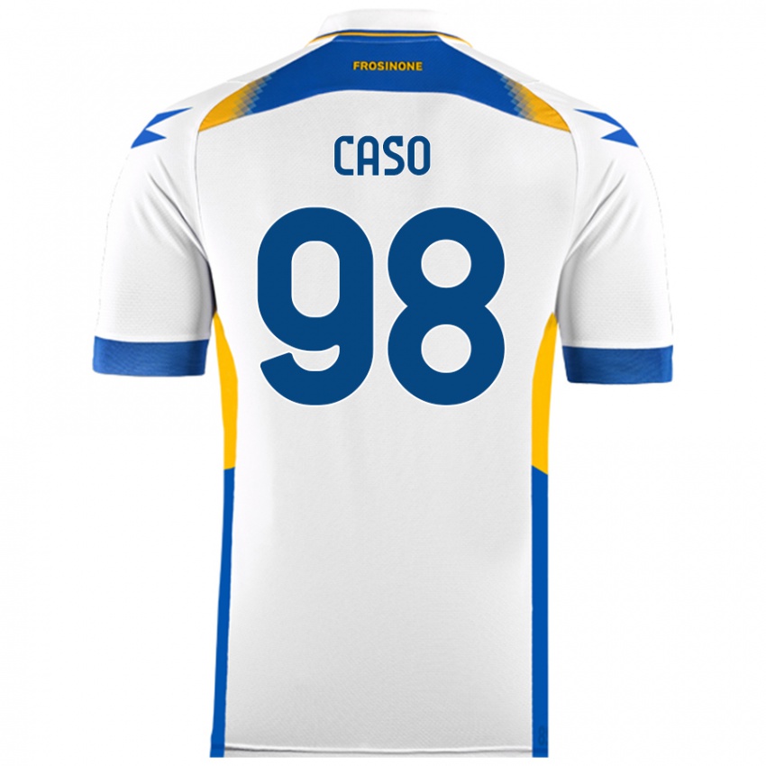 Niño Camiseta Giuseppe Caso #98 Blanco 2ª Equipación 2024/25 La Camisa Perú