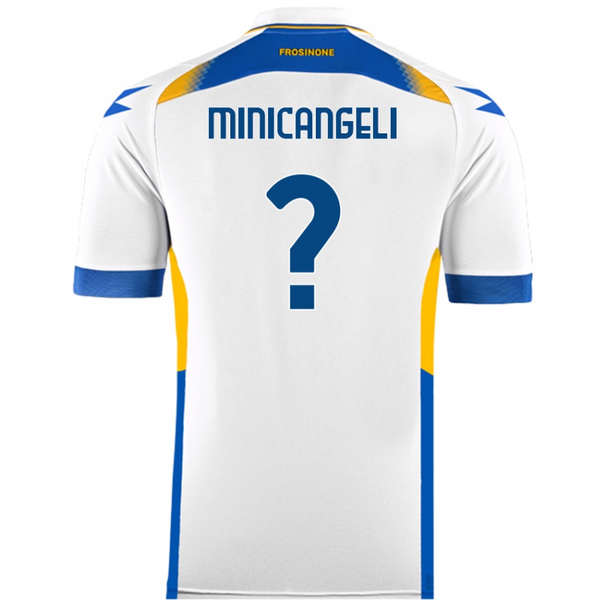 Niño Camiseta Francesco Minicangeli #0 Blanco 2ª Equipación 2024/25 La Camisa Perú