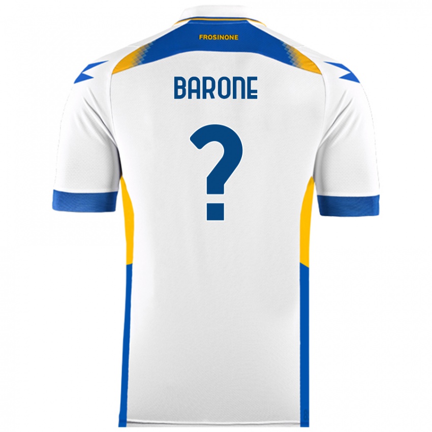 Niño Camiseta Filippo Barone #0 Blanco 2ª Equipación 2024/25 La Camisa Perú