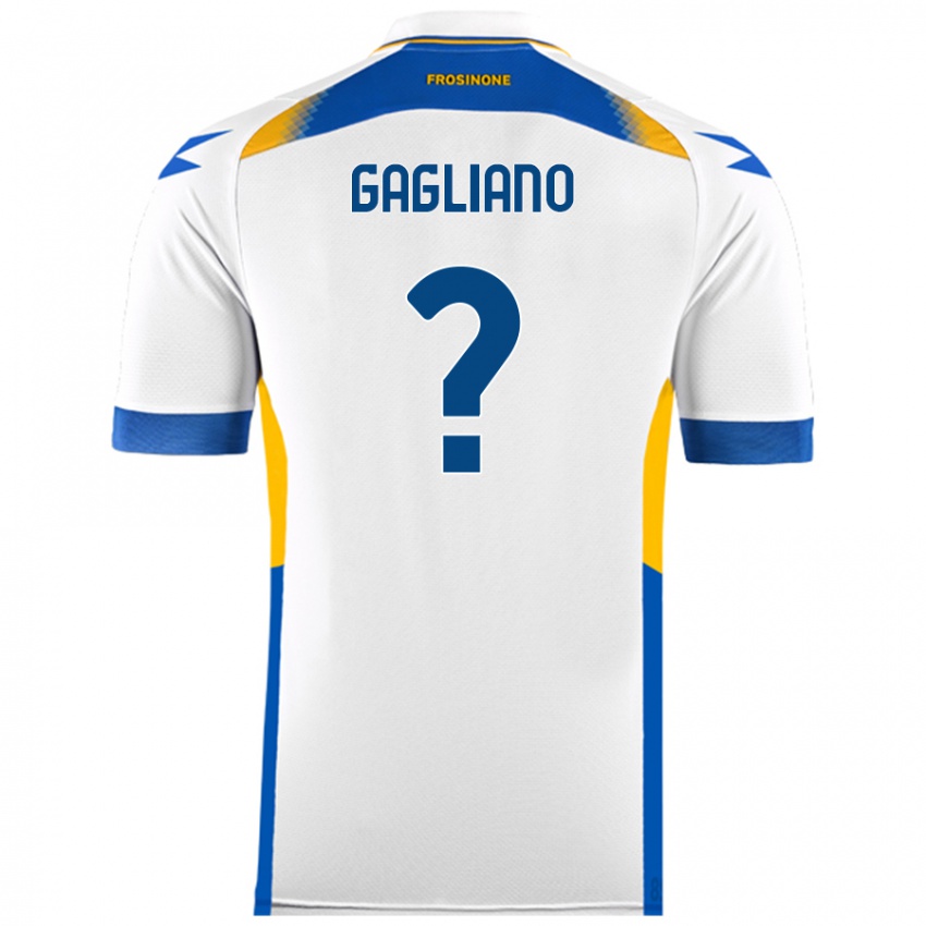 Niño Camiseta Mattia Gagliano #0 Blanco 2ª Equipación 2024/25 La Camisa Perú