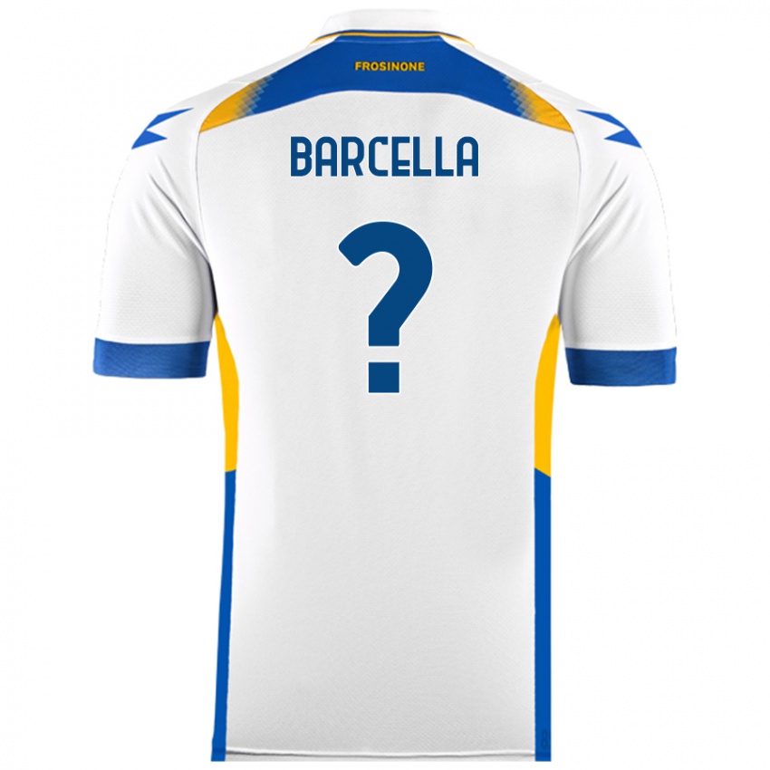 Niño Camiseta Kevin Barcella #0 Blanco 2ª Equipación 2024/25 La Camisa Perú