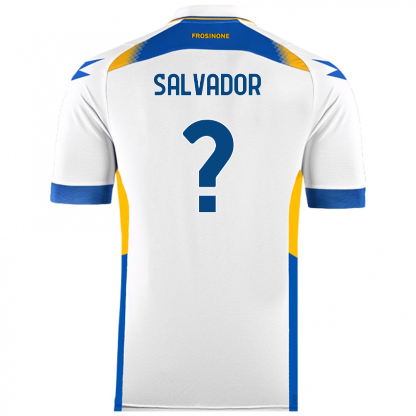 Niño Camiseta Edoardo Salvador #0 Blanco 2ª Equipación 2024/25 La Camisa Perú