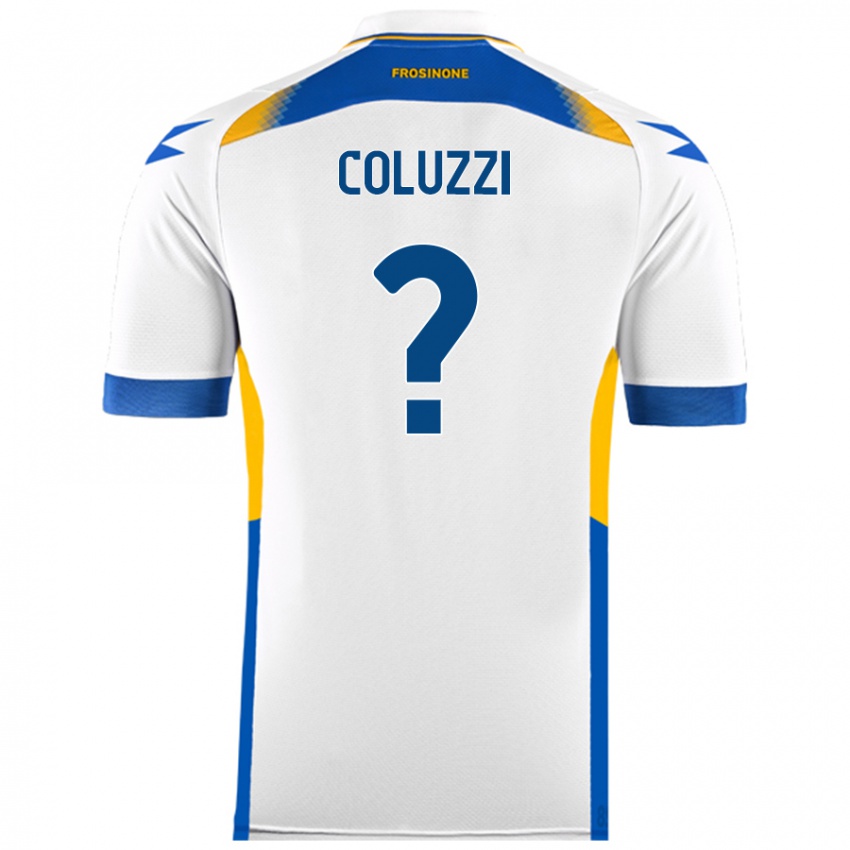 Niño Camiseta Alessandro Coluzzi #0 Blanco 2ª Equipación 2024/25 La Camisa Perú