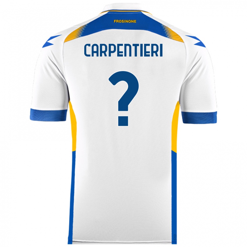 Niño Camiseta Christian Carpentieri #0 Blanco 2ª Equipación 2024/25 La Camisa Perú