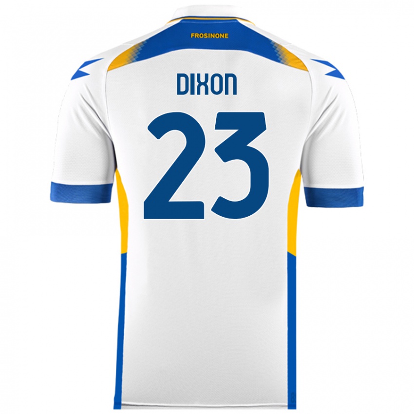 Niño Camiseta Damar Dixon #23 Blanco 2ª Equipación 2024/25 La Camisa Perú