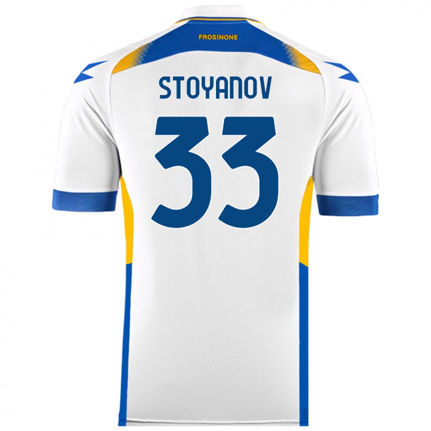 Niño Camiseta Steliyan Stoyanov #33 Blanco 2ª Equipación 2024/25 La Camisa Perú