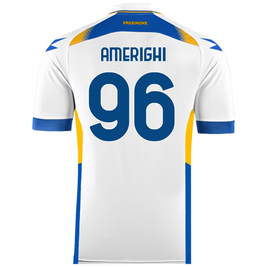 Niño Camiseta Igor Amerighi #96 Blanco 2ª Equipación 2024/25 La Camisa Perú