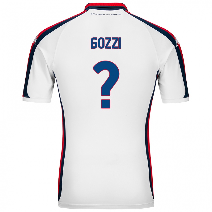 Niño Camiseta Paolo Gozzi #0 Blanco 2ª Equipación 2024/25 La Camisa Perú