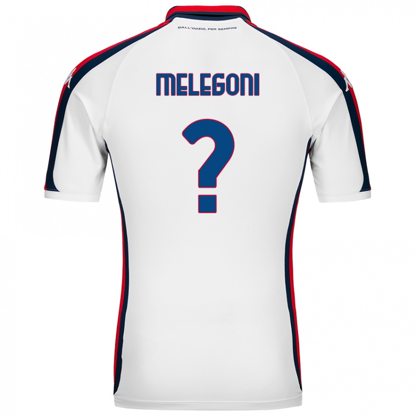 Niño Camiseta Filippo Melegoni #0 Blanco 2ª Equipación 2024/25 La Camisa Perú