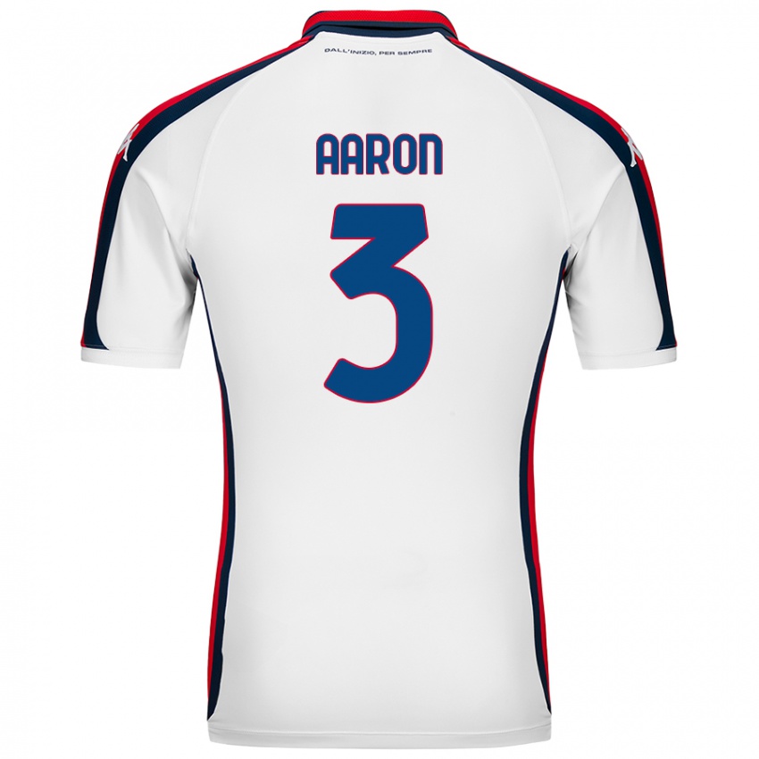 Niño Camiseta Aarón Martín #3 Blanco 2ª Equipación 2024/25 La Camisa Perú