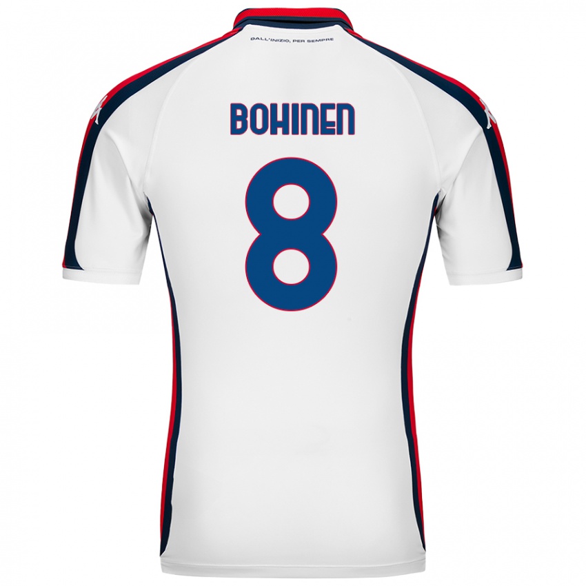 Niño Camiseta Emil Bohinen #8 Blanco 2ª Equipación 2024/25 La Camisa Perú