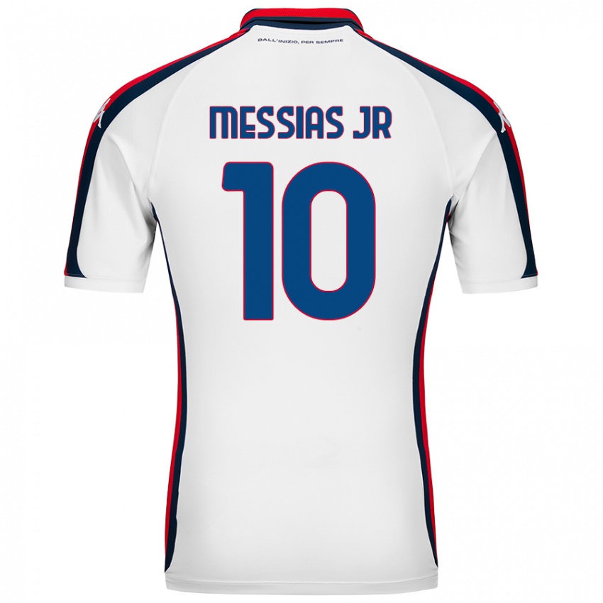 Niño Camiseta Junior Messias #10 Blanco 2ª Equipación 2024/25 La Camisa Perú