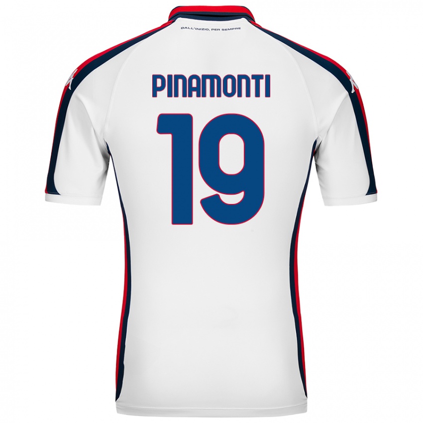 Niño Camiseta Andrea Pinamonti #19 Blanco 2ª Equipación 2024/25 La Camisa Perú