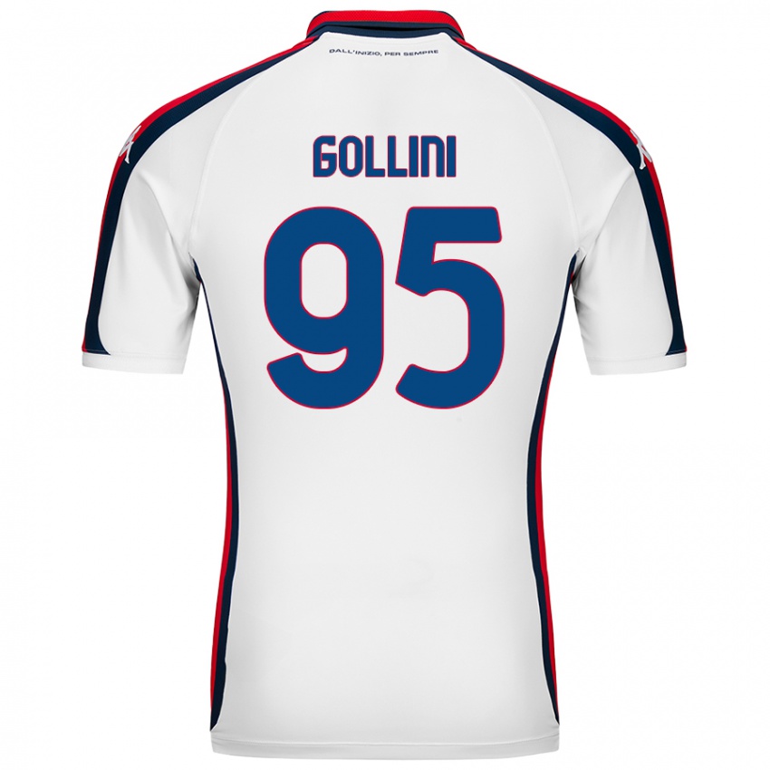 Niño Camiseta Pierluigi Gollini #95 Blanco 2ª Equipación 2024/25 La Camisa Perú