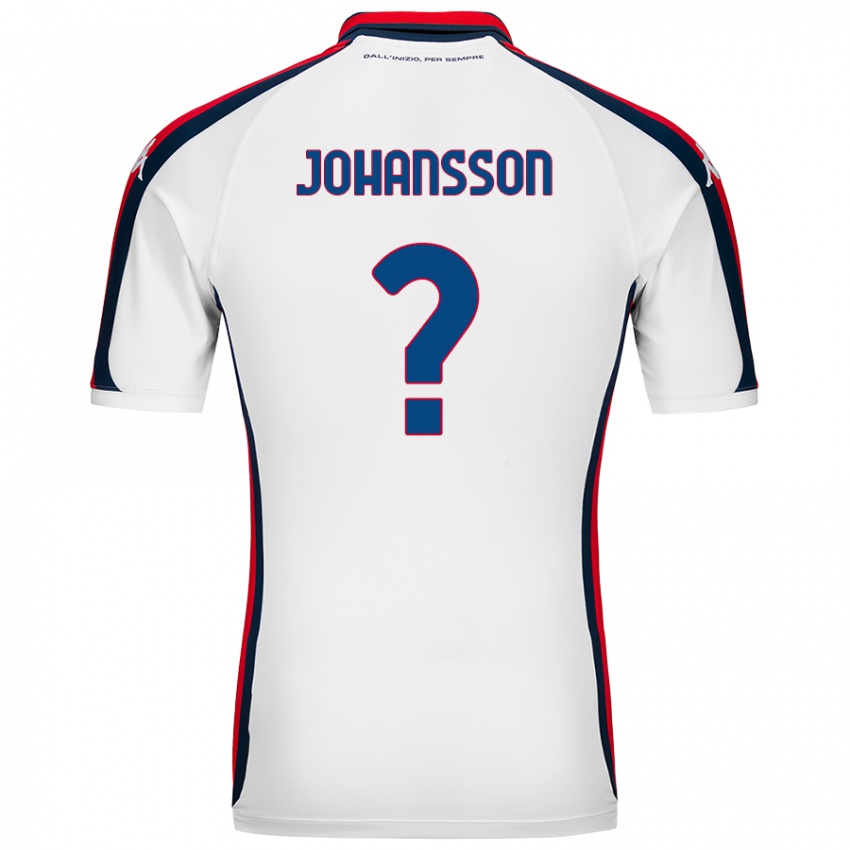 Niño Camiseta Vincent Johansson #0 Blanco 2ª Equipación 2024/25 La Camisa Perú