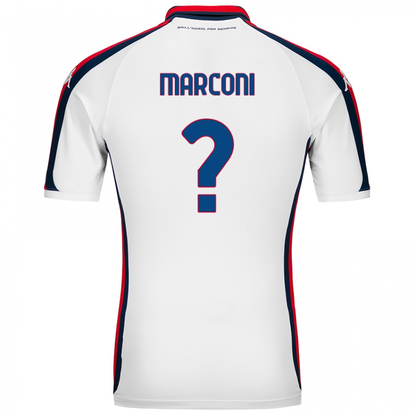 Niño Camiseta Alessio Marconi #0 Blanco 2ª Equipación 2024/25 La Camisa Perú