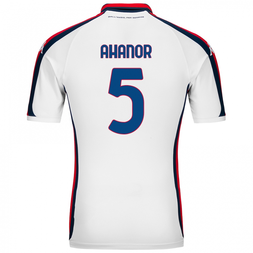 Niño Camiseta Honest Ahanor #5 Blanco 2ª Equipación 2024/25 La Camisa Perú