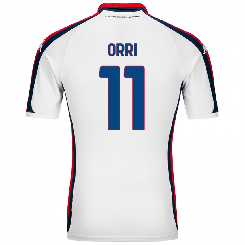 Niño Camiseta Ágúst Orri Thorsteinsson #11 Blanco 2ª Equipación 2024/25 La Camisa Perú