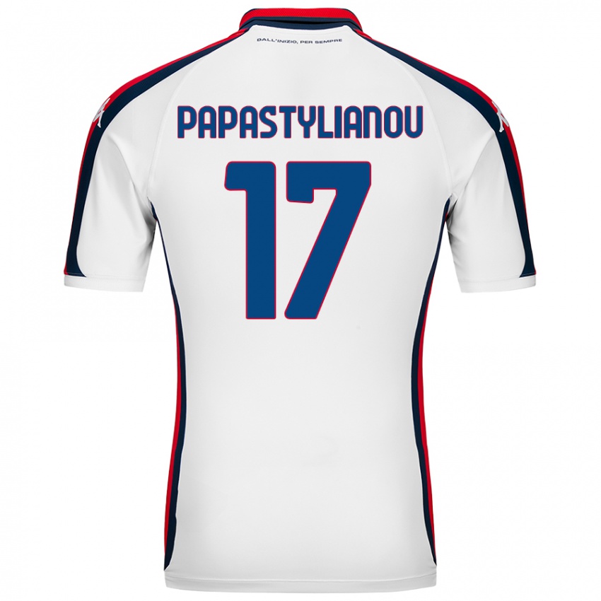 Niño Camiseta Lysandros Andreas Papastylianou #17 Blanco 2ª Equipación 2024/25 La Camisa Perú